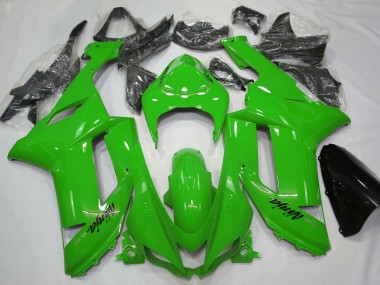 2007-2008 Kawasaki ZX6R Motorcycle Fairings - Glossy Green Canada