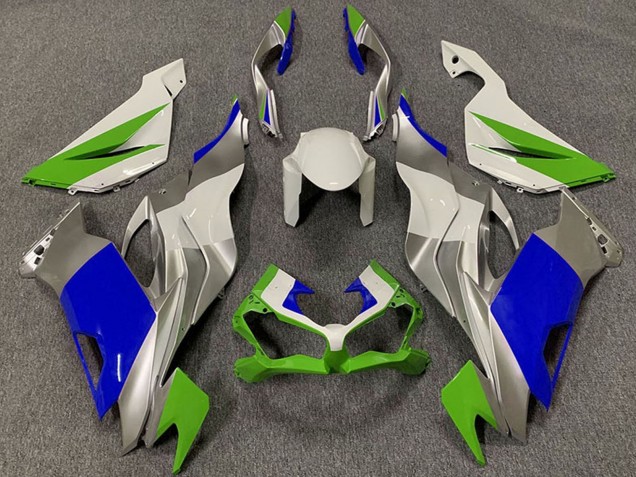 2019-2022 Kawasaki ZX6R Motorcycle Fairings - White Silver Green Blue Canada