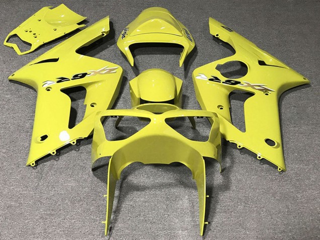 2003-2004 Kawasaki ZX6R Motorcycle Fairings - Yellow Canada