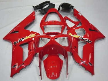 2003-2004 Kawasaki ZX6R Motorcycle Fairings - Red Canada
