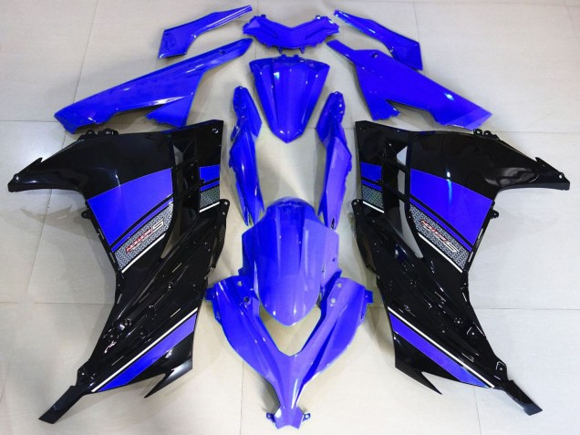 2013-2017 Kawasaki Ninja 300 Motorcycle Fairings - Blue Black Canada