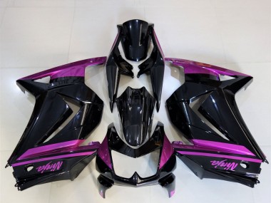 2008-2012 Kawasaki Ninja 250 Motorcycle Fairings - Glossy Black Purple Canada