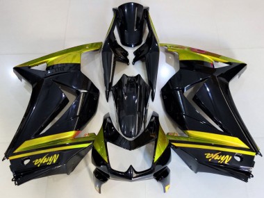 2008-2012 Kawasaki Ninja 250 Motorcycle Fairings - Glossy Black Yellow Canada