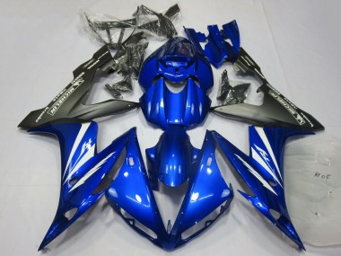 2004-2006 Yamaha R1 Motorcycle Fairings - Blue White Matte Black Canada