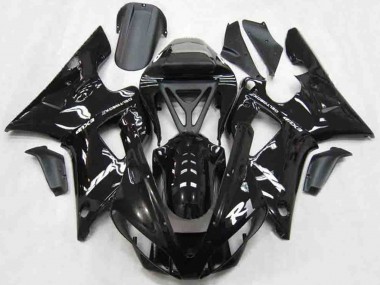 2000-2001 Yamaha R1 Motorcycle Fairings - Glossy Black White Canada