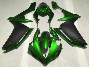 2007-2008 Yamaha R1 Motorcycle Fairings - Green Matte Black Canada