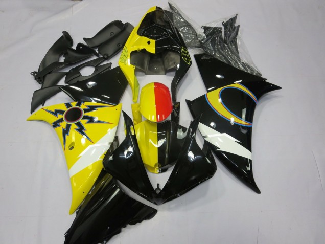 2012-2014 Yamaha R1 Motorcycle Fairings - Yellow Black Red Canada
