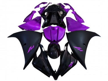 2012-2014 Yamaha R1 Motorcycle Fairings - Glossy Black Matte Black Purple Canada
