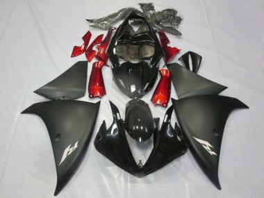 2012-2014 Yamaha R1 Motorcycle Fairings - Glossy Black Matte Black Red Canada