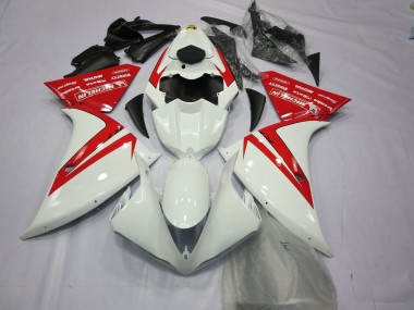 2012-2014 Yamaha R1 Motorcycle Fairings - White Red Canada