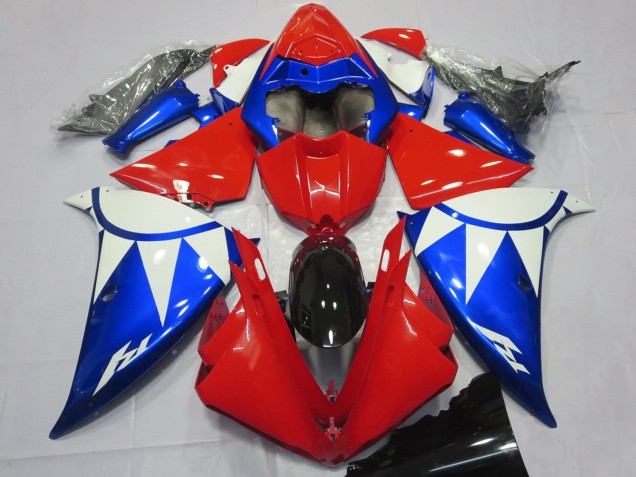 2012-2014 Yamaha R1 Motorcycle Fairings - White Red Blue Black Canada