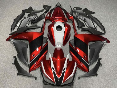 2015-2018 Yamaha R3 Motorcycle Fairings - Red White Glossy Black Canada