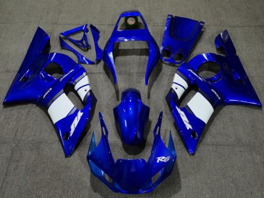 1998-2002 Yamaha R6 Motorcycle Fairings - Blue White Canada