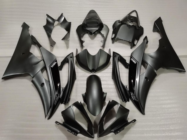 2008-2016 Yamaha R6 Bike Fairings - Glossy Black Matte Black Canada