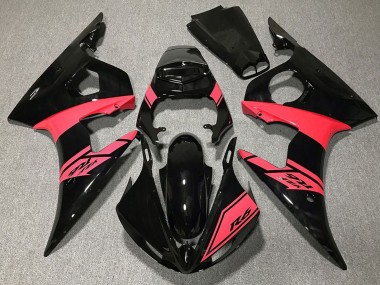 2003-2004 Yamaha R6 Motorcycle Fairings - Glossy Black Pink Canada