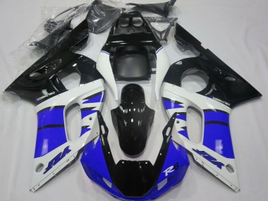 1998-2002 Yamaha R6 Motorcycle Fairings - White Blue Glossy Black Canada