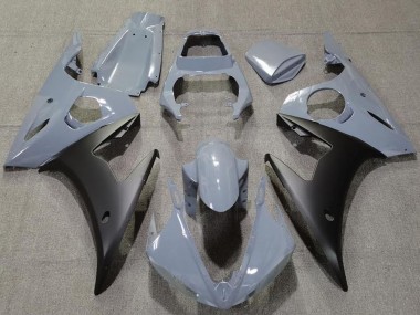 2003-2004 Yamaha R6 Motorcycle Fairings - Nardo Grey Matte Black Canada