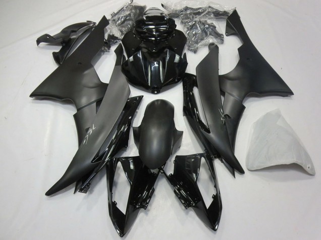 2008-2016 Yamaha R6 Motorcycle Fairing - Glossy Black Matte Black Canada