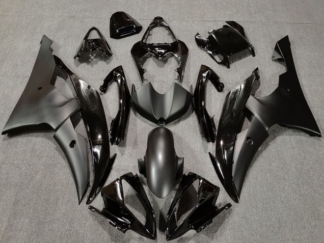 2008-2016 Yamaha R6 Motorcycle Fairings - Glossy Black Matte Black Canada