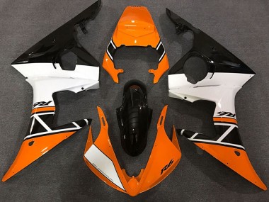 2003-2004 Yamaha R6 Motorcycle Fairings - Orange White Glossy Black Canada