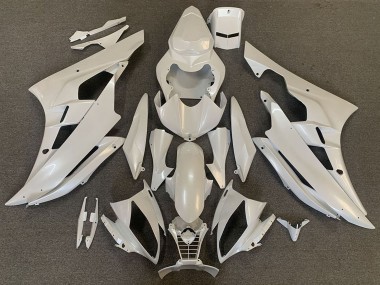 2006-2007 Yamaha R6 Motorcycle Fairings - Pearl White Canada