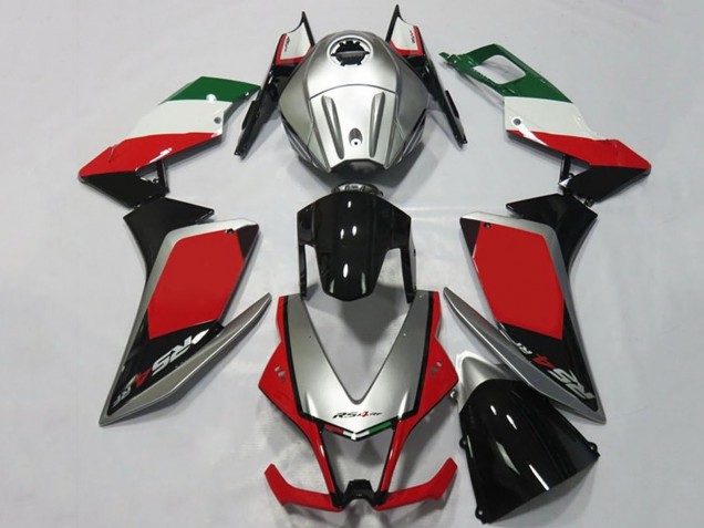 2012-2019 Aprilia RS4 125 Motorcycle Fairings - Silver Red Glossy Black Canada