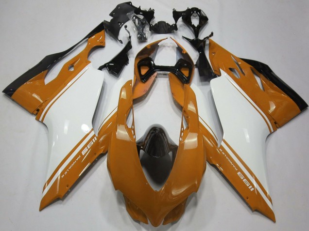 2011-2014 Ducati 1199 Motorcycle Fairings - Brown White Black Canada