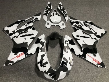 2011-2014 Ducati 899 Motorcycle Fairings - White Black Camouflage Canada