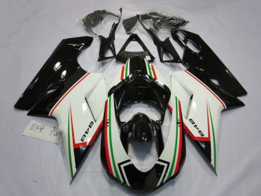 2007-2014 Ducati 848 Motorcycle Fairings - White Red Green Glossy Black Canada