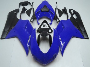 2007-2014 Ducati 848 Motorcycle Fairings - Blue Matte Black Canada