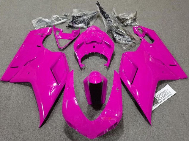 2007-2014 Ducati 1098 Motorcycle Fairings - Glossy Pink Plain Canada