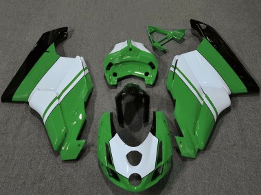2003-2004 Ducati 749 999 Motorcycle Fairings - White Green Glossy Black Canada