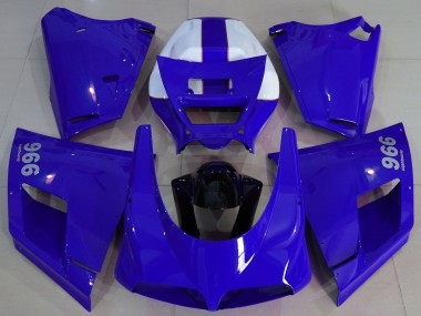 1993-2005 Ducati 996 Motorcycle Fairings - Blue Black Canada