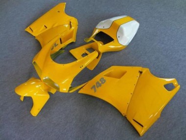 1993-2005 Ducati 748 Motorcycle Fairings - White Yellow Canada