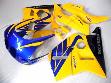 1987-1989 Honda CBR400RR NC23 Motorcycle Fairings - Yellow Blue Glossy Black Canada