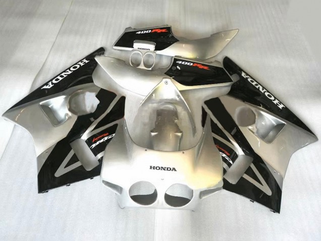 1987-1989 Honda CBR400RR NC23 Motorcycle Fairings - Silver Black Canada