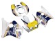 1987-1989 Honda CBR400RR NC23 Motorcycle Fairings - White Yellow Blue Rothmans Canada