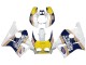 1987-1989 Honda CBR400RR NC23 Motorcycle Fairings - White Yellow Blue Rothmans Canada