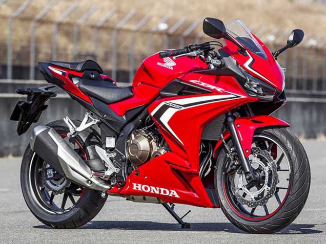2022 Honda CBR400R Motorcycle Fairings - Red White Glossy Black Stripe Canada