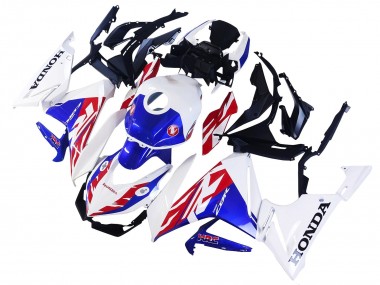 2022 Honda CBR400R Motorcycle Fairing - White Red Blue Canada