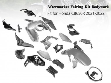 2019-2022 Honda CB650R Motorcycle Fairings - Silver Canada