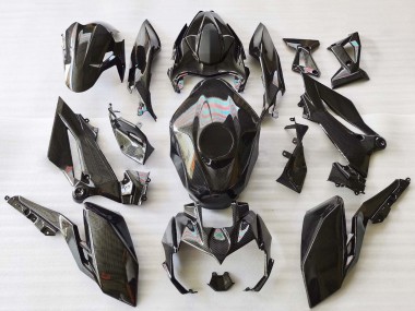 2018-2024 Kawasaki Z400 Motorcycle Fairings - Black Carbon Fiber Canada