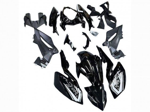 2018-2024 Kawasaki Z400 Motorcycle Fairings - Glossy Black Canada