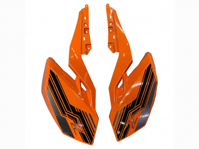 2018-2024 Kawasaki Z400 Motorcycle Fairings - Orange Glossy Black Canada
