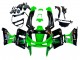 1993-2007 Kawasaki ZZR400 Motorcycle Fairings - Green Glossy Black Green Monster Elf Touch4 Bridgestone Canada