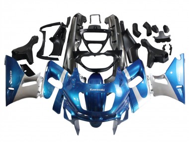 1993-2007 Kawasaki ZZR400 Motorcycle Fairings - Blue Silver Black Canada