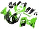 1998-2003 Kawasaki ZZR600 Motorcycle Fairings - Green Glossy Black Flame Canada
