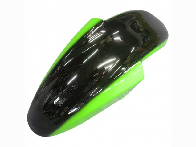 1998-2003 Kawasaki ZZR600 Motorcycle Fairings - Green Glossy Black Flame Canada