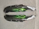 1993-2003 Kawasaki ZZR1100 Motorcycle Fairings - Glossy Black Green Flame Canada
