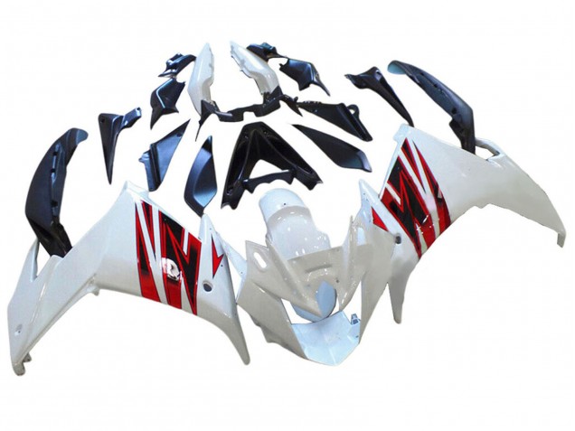 2009-2015 Yamaha FZ6R Motorcycle Fairings - White Red Canada